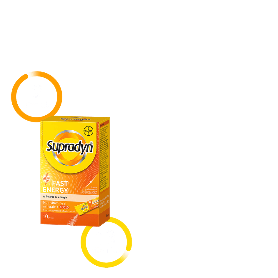 Formula Supradyn FAST Energy, granule orodispersabile Formula Supradyn FAST Energy, granule orodispersabile